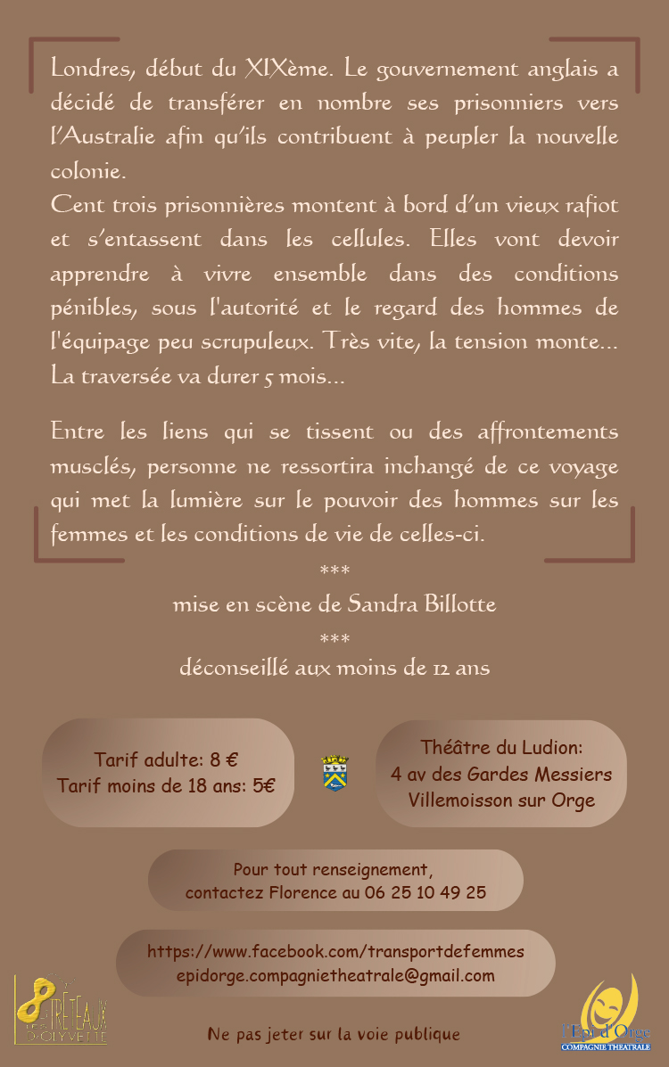 Samedi 23 et dimanche 24 novembre flyers transport de femmes